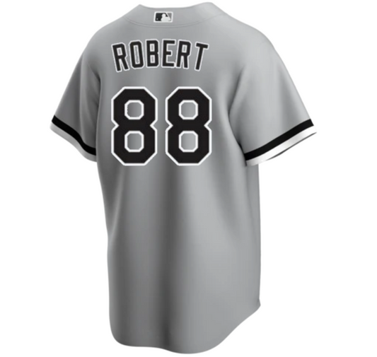 Men's Luis Robert Chicago White Sox Nike Gray Road Replica Team Jersey Official Team Jersey Sports Fan Apparel Official MLB Team Jersey Baseball Fan A