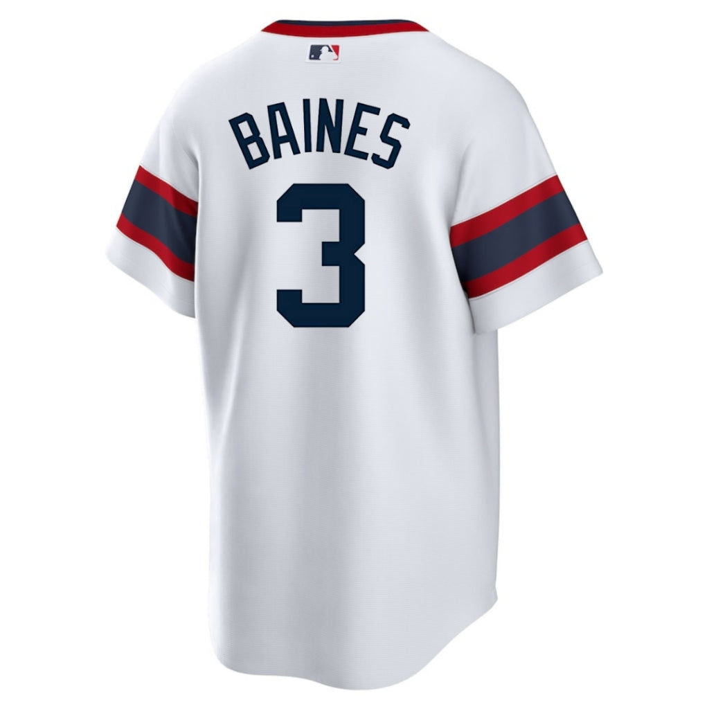 NIKE Men's Harold Baines Chicago White Sox Sunday 1983 Alternate White Premium Twill Replica Jersey Official Team Jersey Sports Fan Apparel Official M
