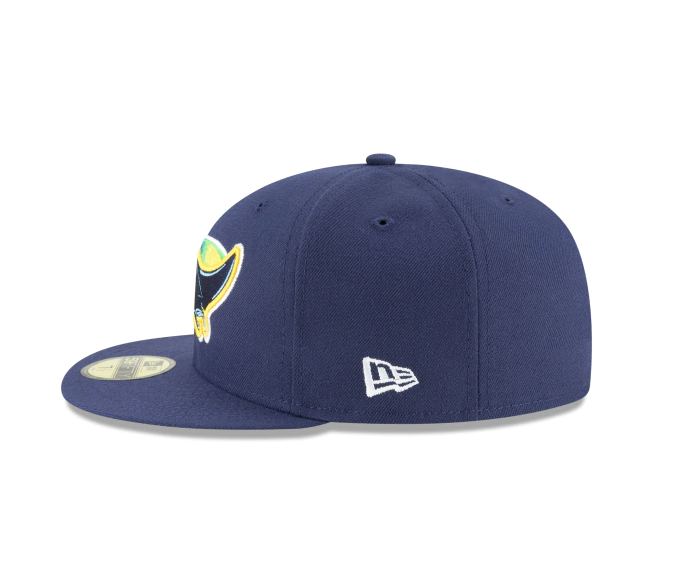 Men's Tampa Bay Rays New Era Navy Game Authentic Collection Alternate On-Field 59FIFTY Fitted Hat Official Team Hat Sports Fan Cap Official MLB Team H
