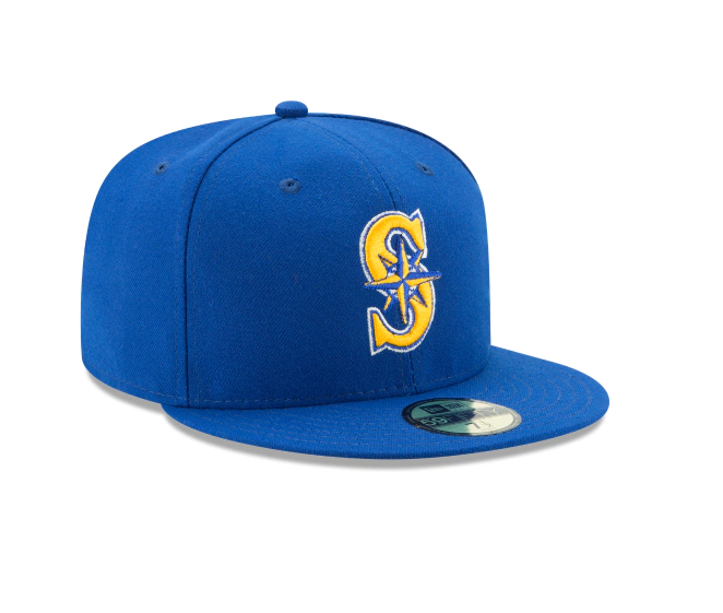 Men's Seattle Mariners New Era Royal Game Authentic Collection Alternate 2 On-Field 59FIFTY Fitted Hat Official Team Hat Sports Fan Cap Official MLB T