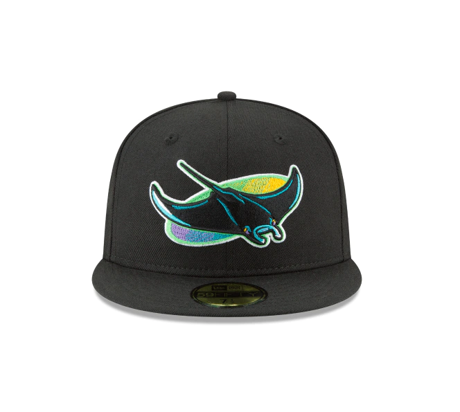 Men's Tampa Bay Devil Rays 1998 Cooperstown Collection Black 59Fifty Fitted Hat Official Team Hat Sports Fan Cap Official MLB Team Hat Baseball Fan Ca