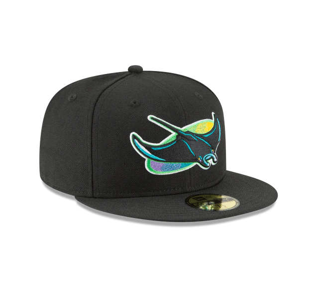 Men's Tampa Bay Devil Rays 1998 Cooperstown Collection Black 59Fifty Fitted Hat Official Team Hat Sports Fan Cap Official MLB Team Hat Baseball Fan Ca