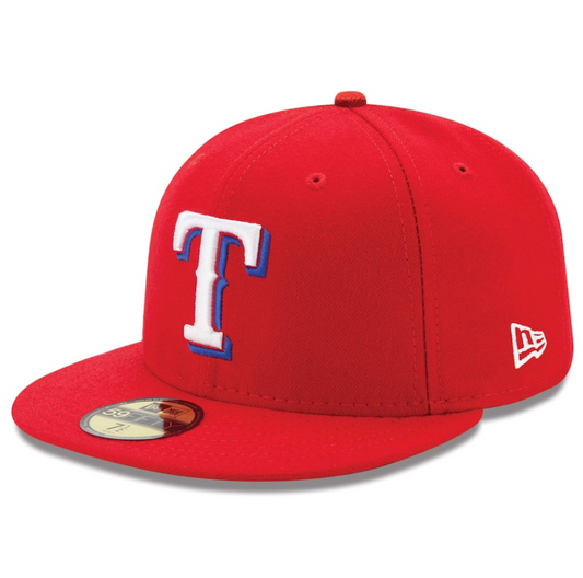 Men's Texas Rangers New Era Red Alternate Authentic Collection On-Field 59FIFTY Fitted Hat Official Team Hat Sports Fan Cap Official MLB Team Hat Base