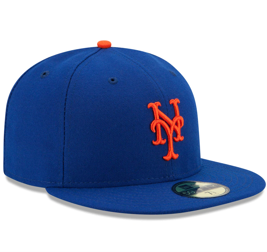 Men's New York Mets New Era Royal Authentic Collection On Field 59FIFTY Fitted Hat Official Team Hat Sports Fan Cap Official MLB Team Hat Baseball Fan