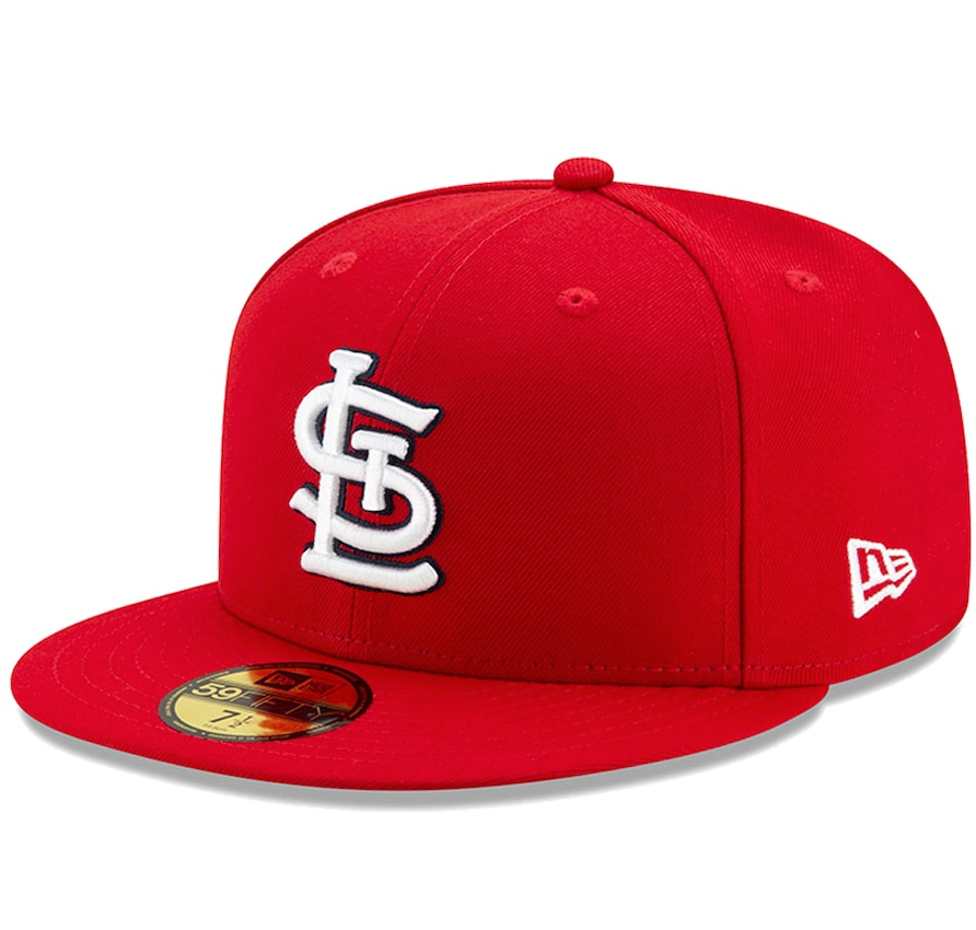 Men's St. Louis Cardinals New Era Red Authentic Collection On-Field 59FIFTY Fitted Hat Official Team Hat Sports Fan Cap Official MLB Team Hat Baseball