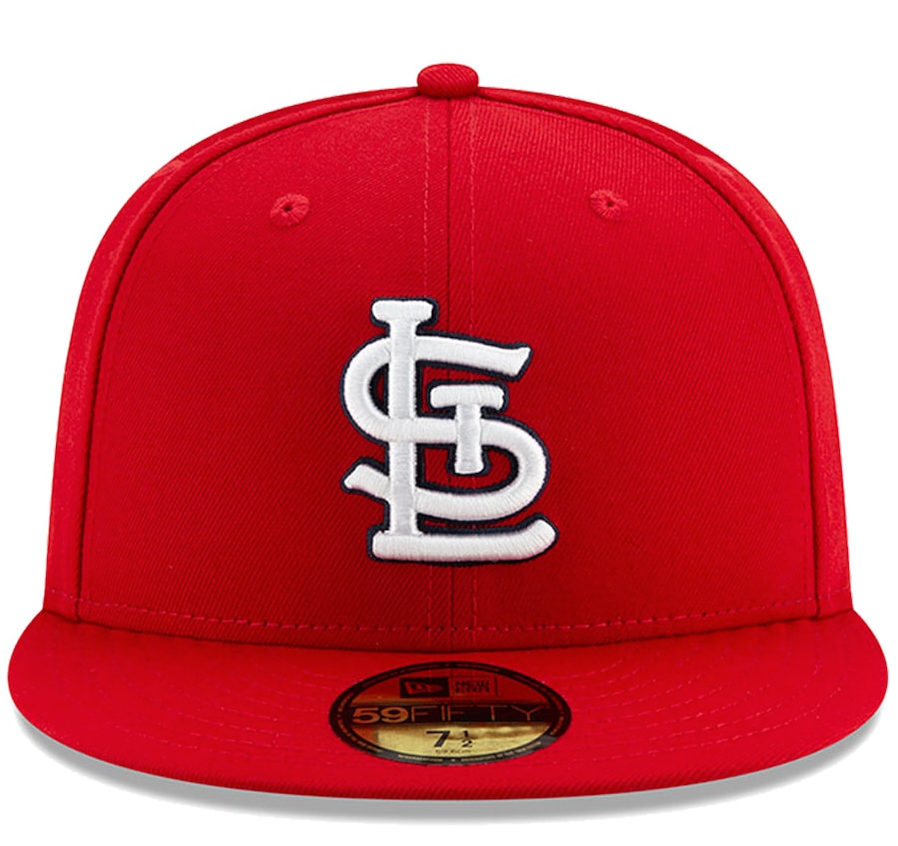 Men's St. Louis Cardinals New Era Red Authentic Collection On-Field 59FIFTY Fitted Hat Official Team Hat Sports Fan Cap Official MLB Team Hat Baseball
