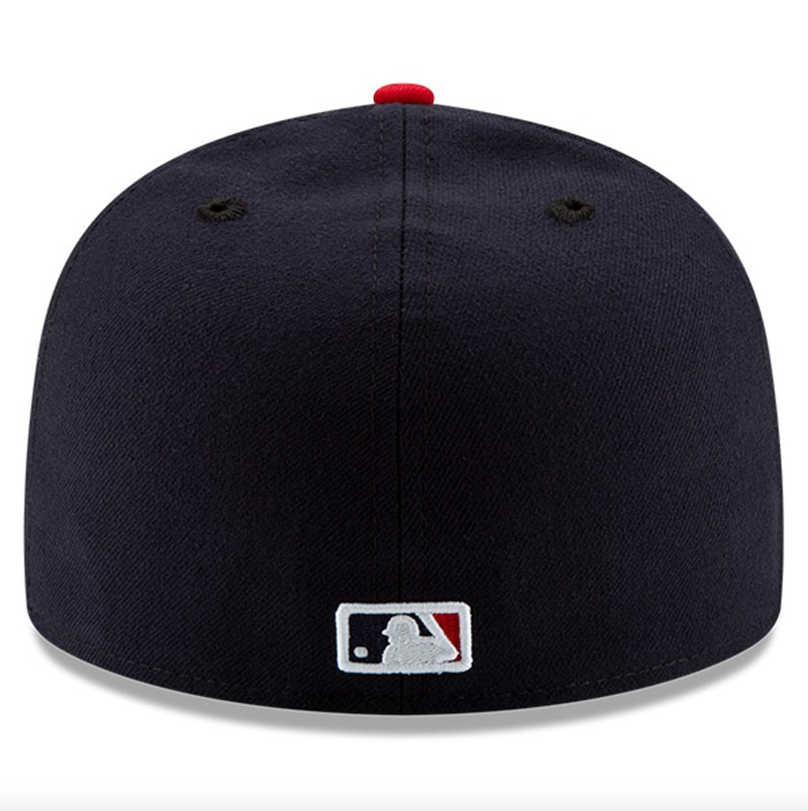 Men's Cleveland Guardians New Era Navy/Red Home Authentic Collection On-Field 59FIFTY Fitted Hat Official Team Hat Sports Fan Cap Official MLB Team Ha