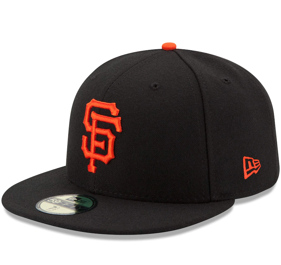 Men's San Francisco Giants New Era Black Game Authentic Collection On-Field 59FIFTY Fitted Hat Official Team Hat Sports Fan Cap Official MLB Team Hat