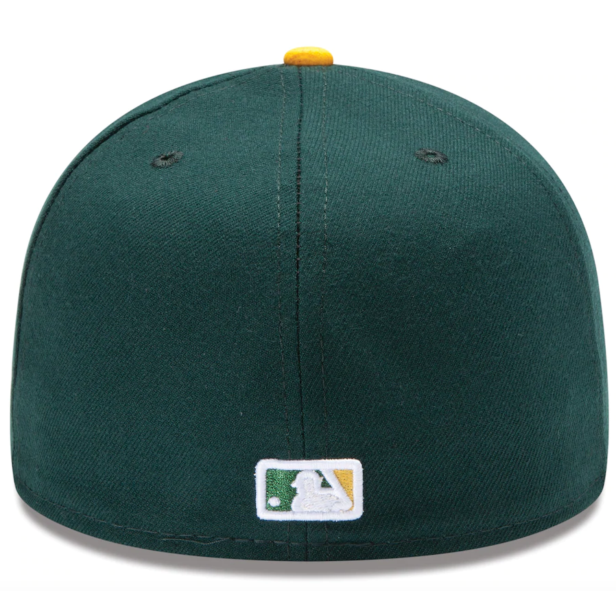 Men's Athletics New Era Green/Yellow Home Authentic Collection On-Field 59FIFTY Fitted Hat Official Team Hat Sports Fan Cap Official MLB Team Hat Base