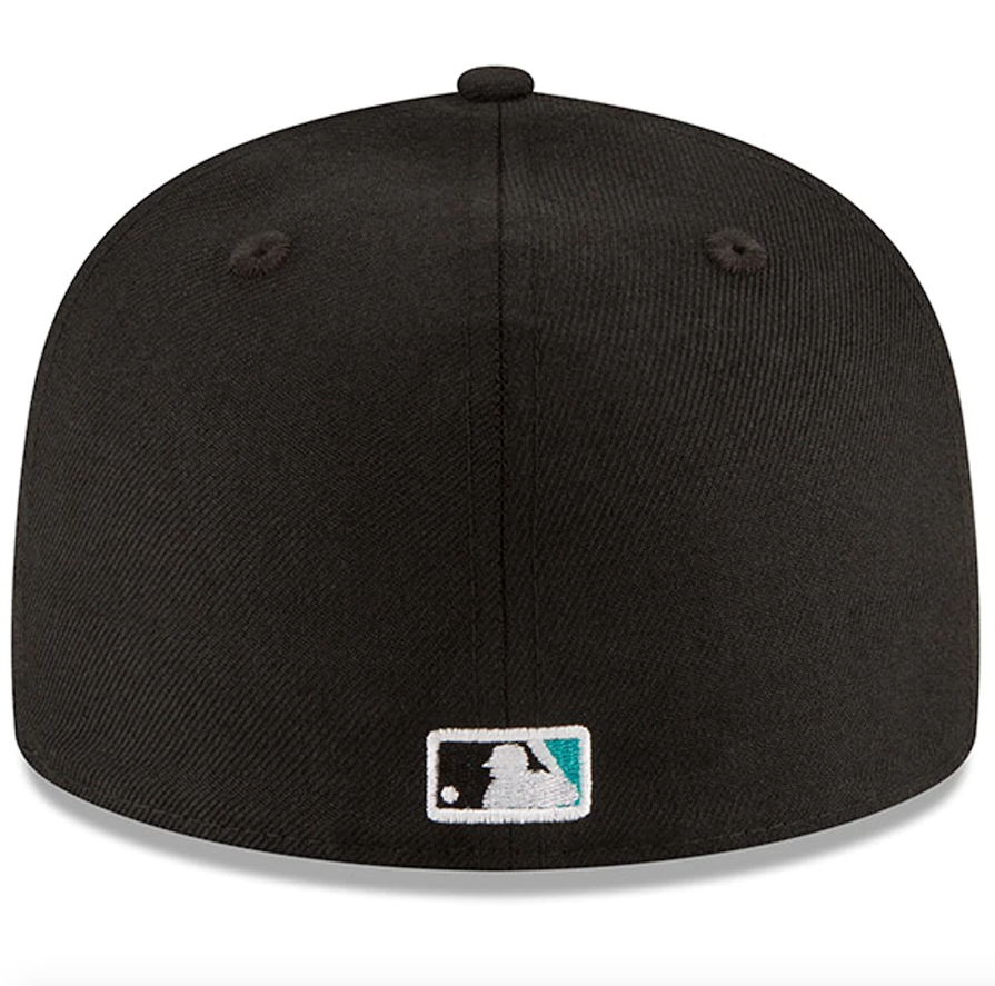 Men's Florida Marlins New Era Black 1997 World Series Wool 59FIFTY Fitted Hat Official Team Hat Sports Fan Cap Official MLB Team Hat Baseball Fan Cap