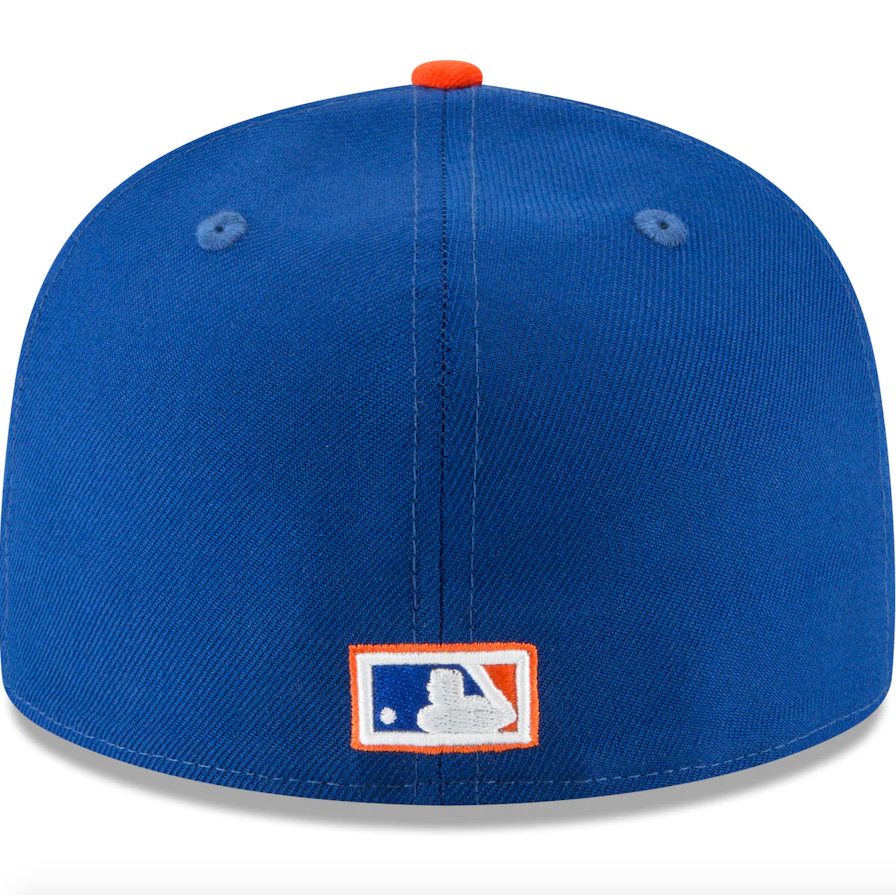 Men's New York Mets New Era Blue 1962 Cooperstown Collection Wool 59FIFTY Fitted Hat Official Team Hat Sports Fan Cap Official MLB Team Hat Baseball F