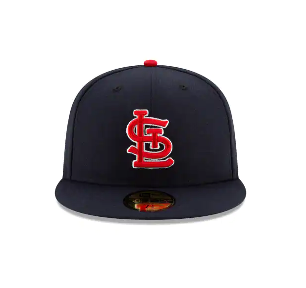 Men's St. Louis Cardinals New Era Navy Alternate Authentic Collection On-Field 59FIFTY Fitted Hat Official Team Hat Sports Fan Cap Official MLB Team H