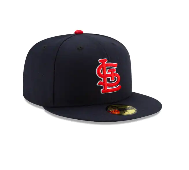 Men's St. Louis Cardinals New Era Navy Alternate Authentic Collection On-Field 59FIFTY Fitted Hat Official Team Hat Sports Fan Cap Official MLB Team H