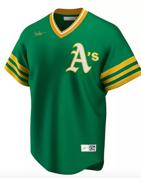 Men's Oakland Athletics Nike Kelly Green Road Cooperstown Collection Team Jersey Official Team Jersey Sports Fan Apparel Official MLB Team Jersey Base