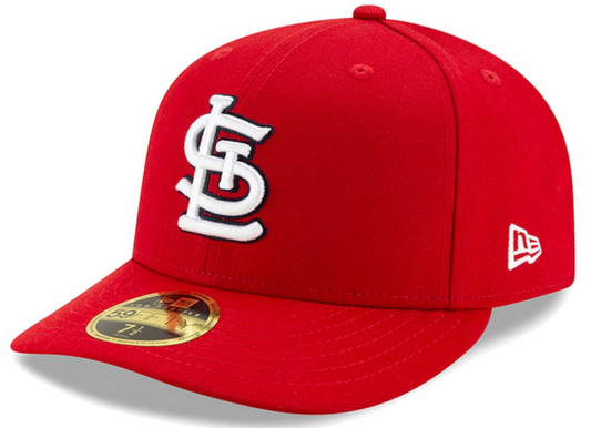 Men's St. Louis Cardinals New Era Red Low Profile Authentic Collection On-Field 59FIFTY Fitted Hat Official Team Hat Sports Fan Cap Official MLB Team