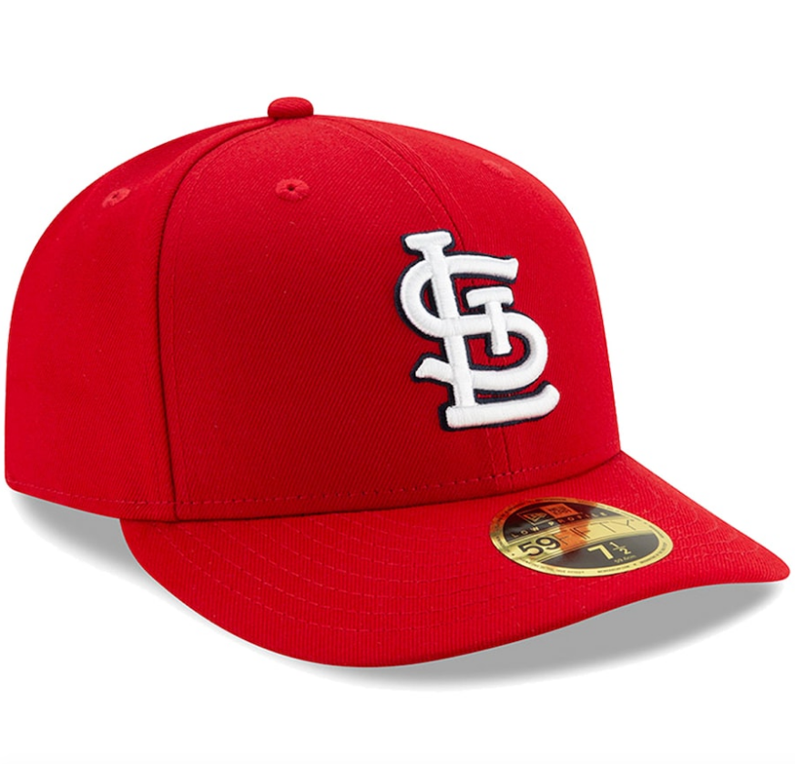 Men's St. Louis Cardinals New Era Red Low Profile Authentic Collection On-Field 59FIFTY Fitted Hat Official Team Hat Sports Fan Cap Official MLB Team