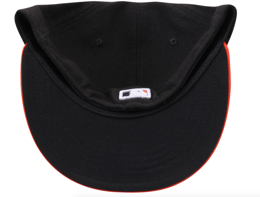 Men's Baltimore Orioles New Era White/Orange Home Authentic Collection On-Field 59FIFTY Fitted Hat Official Team Hat Sports Fan Cap Official MLB Team
