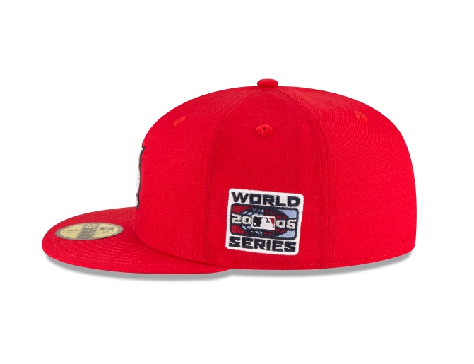 St. Louis Cardinals New Era 2006 World Series Wool 59FIFTY Fitted Hat - Red Official Team Hat Sports Fan Cap Official MLB Team Hat Baseball Fan Cap