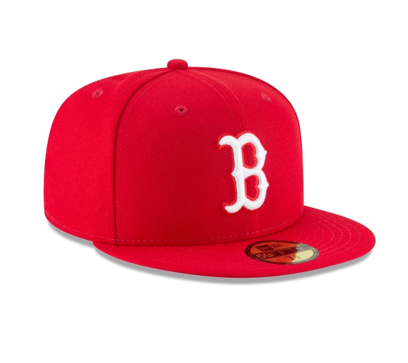 Men's Boston Red Sox New Era Red 59FIFTY Hat Official Team Hat Sports Fan Cap Official MLB Team Hat Baseball Fan Cap