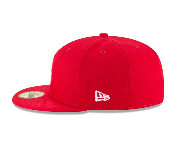 Men's Boston Red Sox New Era Red 59FIFTY Hat Official Team Hat Sports Fan Cap Official MLB Team Hat Baseball Fan Cap