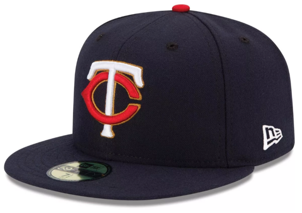 Men's Minnesota Twins New Era Navy Alternate Authentic Collection On-Field 59FIFTY Fitted Hat Official Team Hat Sports Fan Cap Official MLB Team Hat B