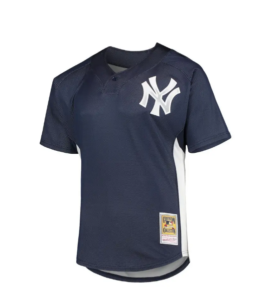 Men's Derek Jeter New York Yankees Mitchell & Ness Navy 2009 Authentic Batting Practice Jersey Official Team Jersey Sports Fan Apparel Official MLB Te