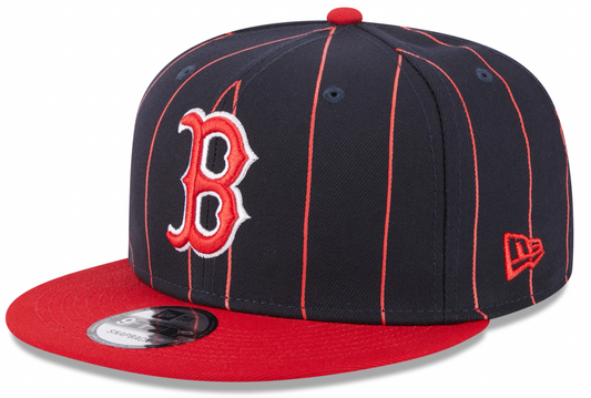 Boston Red Sox Navy/Red Vintage New Era 9FIFTY Snapback Hat Official Team Hat Sports Fan Cap Official MLB Team Hat Baseball Fan Cap