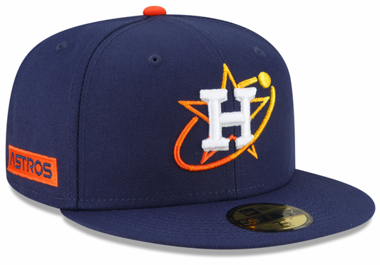 Men's Houston Astros New Era Navy City Connect 59FIFTY Fitted Hat Official Team Hat Sports Fan Cap Official MLB Team Hat Baseball Fan Cap