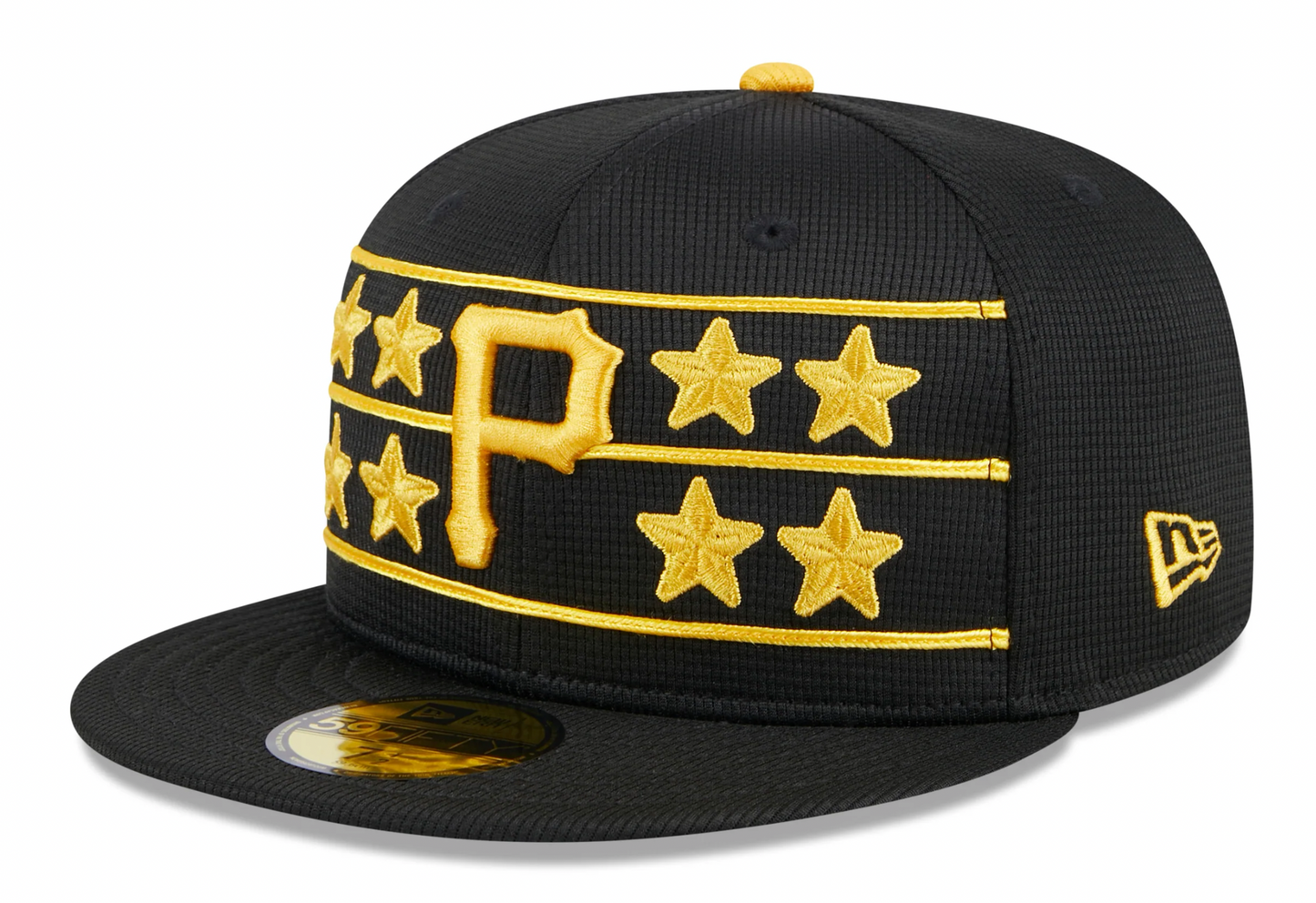 Men's Pittsburgh Pirates New Era Black 2024 Batting Practice 59FIFTY Fitted Hat Official Team Hat Sports Fan Cap Official MLB Team Hat Baseball Fan Ca