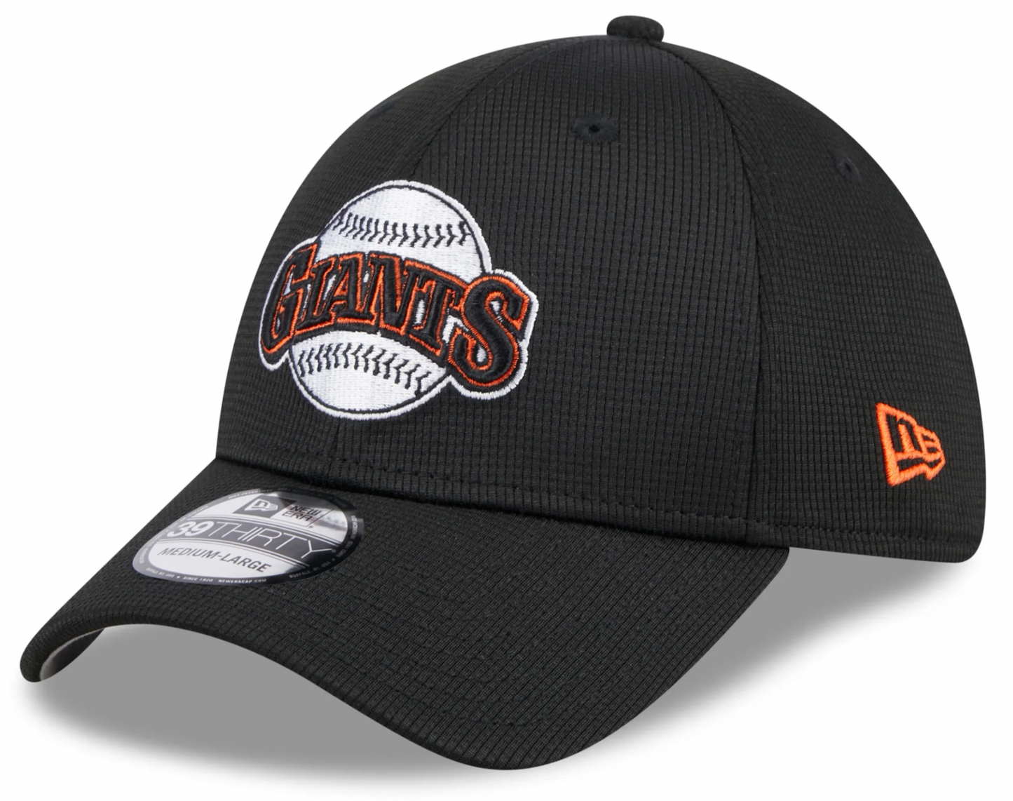 Men's San Francisco Giants New Era 2024 Batting Practice Black 39THIRTY Flex-Fit Hat Official Team Hat Sports Fan Cap Official MLB Team Hat Baseball F