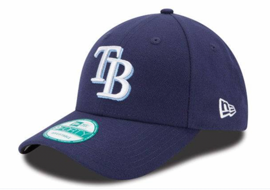 Men's New Era Tampa Bay Rays The League 9FORTY Adjustable Game Cap Official Team Hat Sports Fan Cap Official MLB Team Hat Baseball Fan Cap