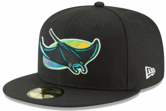 Men's Tampa Bay Devil Rays 1998 Cooperstown Collection Black 59Fifty Fitted Hat Official Team Hat Sports Fan Cap Official MLB Team Hat Baseball Fan Ca