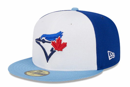 Toronto Blue Jays New Era White/Blue 2024 Spring Training 59FIFTY Fitted Hat Official Team Hat Sports Fan Cap Official MLB Team Hat Baseball Fan Cap