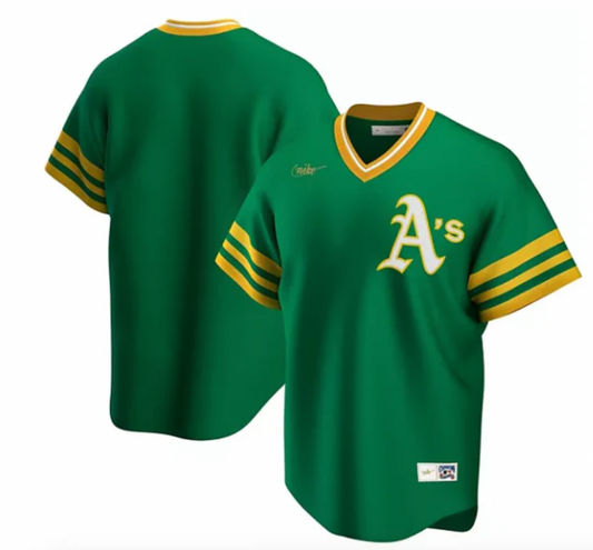 Men's Oakland Athletics Nike Kelly Green Road Cooperstown Collection Team Jersey Official Team Jersey Sports Fan Apparel Official MLB Team Jersey Base