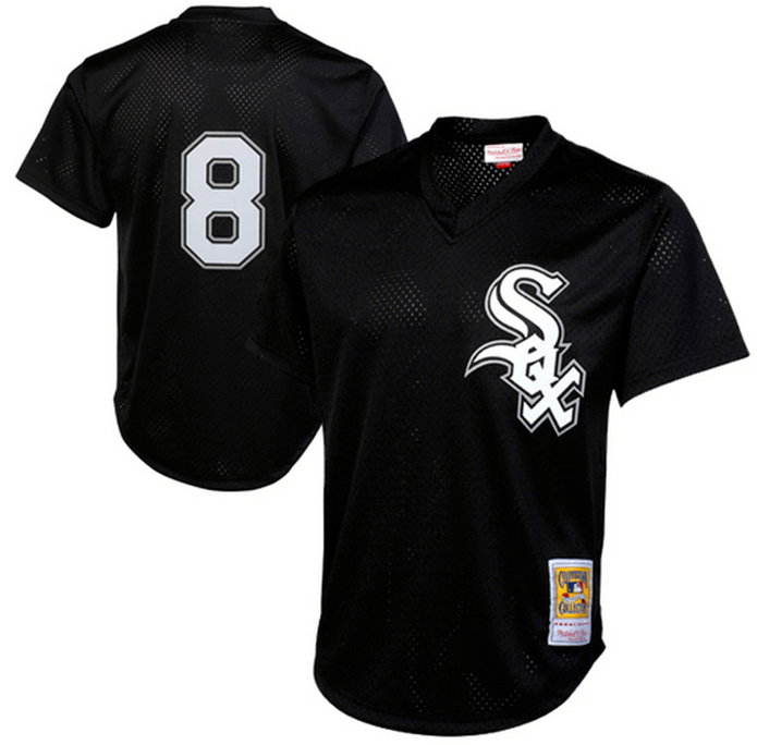 Mitchell & Ness Bo Jackson Chicago White Sox Black 1993 Authentic Cooperstown Collection Batting Practice Jersey Official Team Jersey Sports Fan Appar