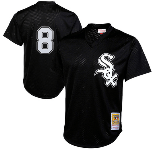 Mitchell & Ness Bo Jackson Chicago White Sox Black 1993 Authentic Cooperstown Collection Batting Practice Jersey Official Team Jersey Sports Fan Appar
