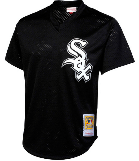 Mitchell & Ness Bo Jackson Chicago White Sox Black 1993 Authentic Cooperstown Collection Batting Practice Jersey Official Team Jersey Sports Fan Appar