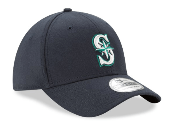 New Era Men's Seattle Mariners 39Thirty Classic Navy Stretch Fit Hat Official Team Hat Sports Fan Cap Official MLB Team Hat Baseball Fan Cap