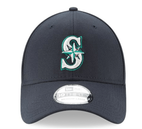 New Era Men's Seattle Mariners 39Thirty Classic Navy Stretch Fit Hat Official Team Hat Sports Fan Cap Official MLB Team Hat Baseball Fan Cap