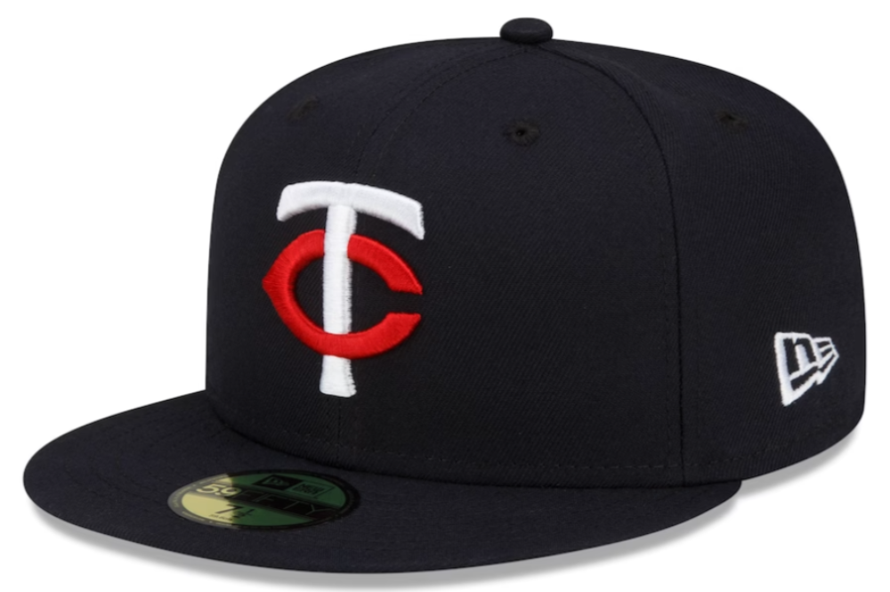 Men's Minnesota Twins New Era Navy Authentic Collection Home 59FIFTY Fitted Hat Official Team Hat Sports Fan Cap Official MLB Team Hat Baseball Fan Ca