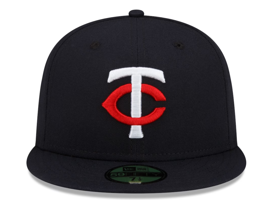 Men's Minnesota Twins New Era Navy Authentic Collection Home 59FIFTY Fitted Hat Official Team Hat Sports Fan Cap Official MLB Team Hat Baseball Fan Ca