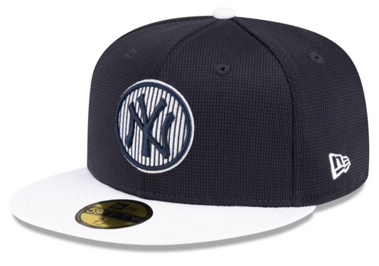 Men's New York Yankees New Era Navy 2024 Batting Practice 59FIFTY Fitted Hat Official Team Hat Sports Fan Cap Official MLB Team Hat Baseball Fan Cap