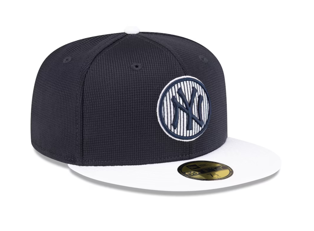 Men's New York Yankees New Era Navy 2024 Batting Practice 59FIFTY Fitted Hat Official Team Hat Sports Fan Cap Official MLB Team Hat Baseball Fan Cap