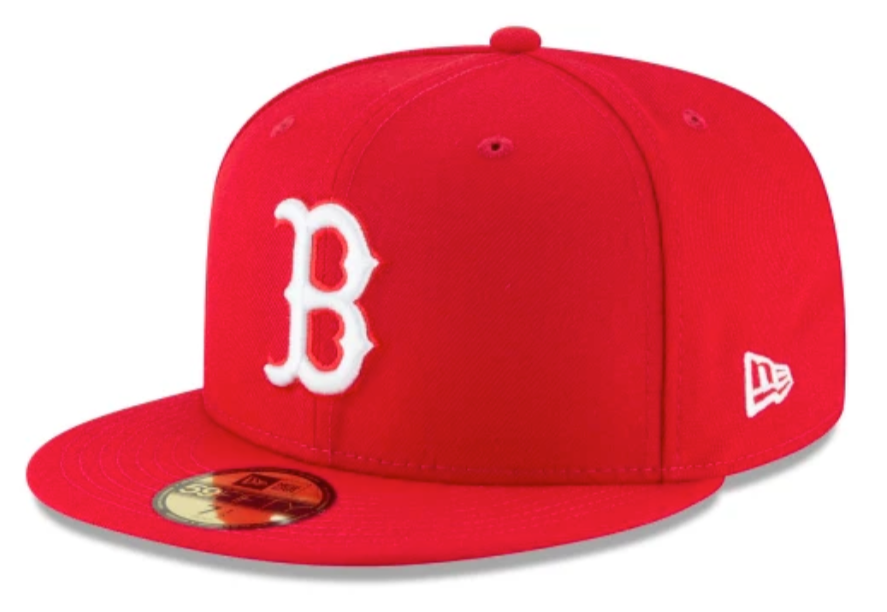 Men's Boston Red Sox New Era Red 59FIFTY Hat Official Team Hat Sports Fan Cap Official MLB Team Hat Baseball Fan Cap