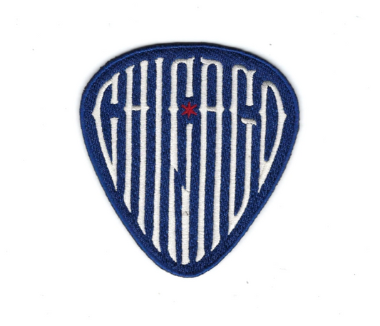 Chicago Cubs 2nd Alternate Blue Guitar Pick Sleeve Patch Official Team Jersey Sports Fan Apparel Official MLB Team Jersey Baseball Fan Apparel