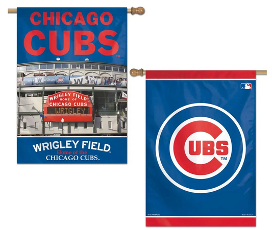 Chicago Cubs Vertical House Flag 2-Sided 28x40 Stadium Official Sports Fan Gear MLB Fan Gear Popular Style