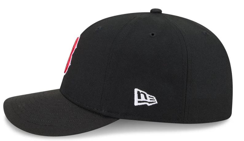 Boston Redsox MLB Waves 59FIFTY Fitted New Era Black/White Official Team Hat Sports Fan Cap Official MLB Team Hat Baseball Fan Cap