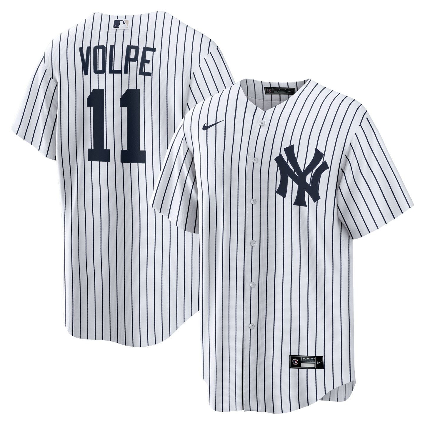 Men's Anthony Volpe New York Yankees Nike Home White Replica Jersey Official Team Jersey Sports Fan Apparel Official MLB Team Jersey Baseball Fan Appa