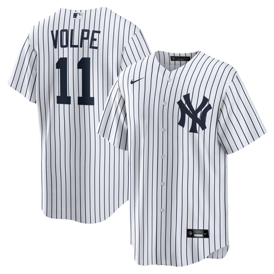 Men's Anthony Volpe New York Yankees Nike Home White Replica Jersey Official Team Jersey Sports Fan Apparel Official MLB Team Jersey Baseball Fan Appa