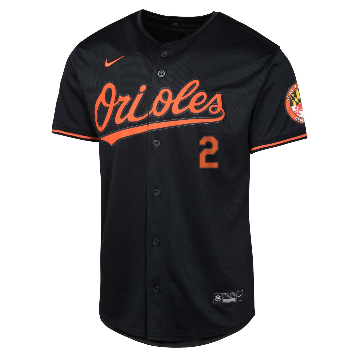 Youth Gunnar Henderson Baltimore Orioles NIKE Black Limited Replica Jersey Official Team Jersey Sports Fan Apparel Official MLB Team Jersey Baseball F
